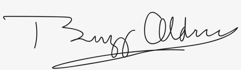 Open - Buzz Aldrin Autograph, transparent png download