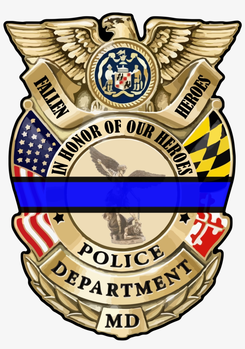 Fallen Maryland Police Fundraiser Decal - Archangel St Michael 10 Inch Bronze And Gold Statue, transparent png download