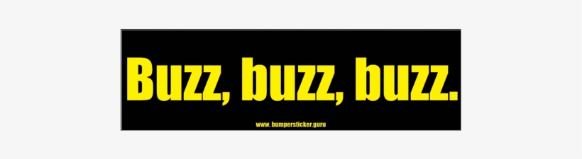 Bee Bumper Sticker Buzz Buzz Buzz - Funny Bumper Stickers Png, transparent png download