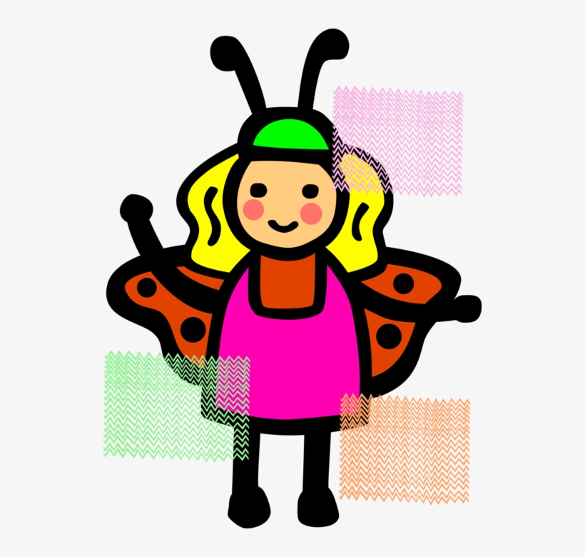 Vector Illustration Of Young Girl In Mythical Fairy, transparent png download