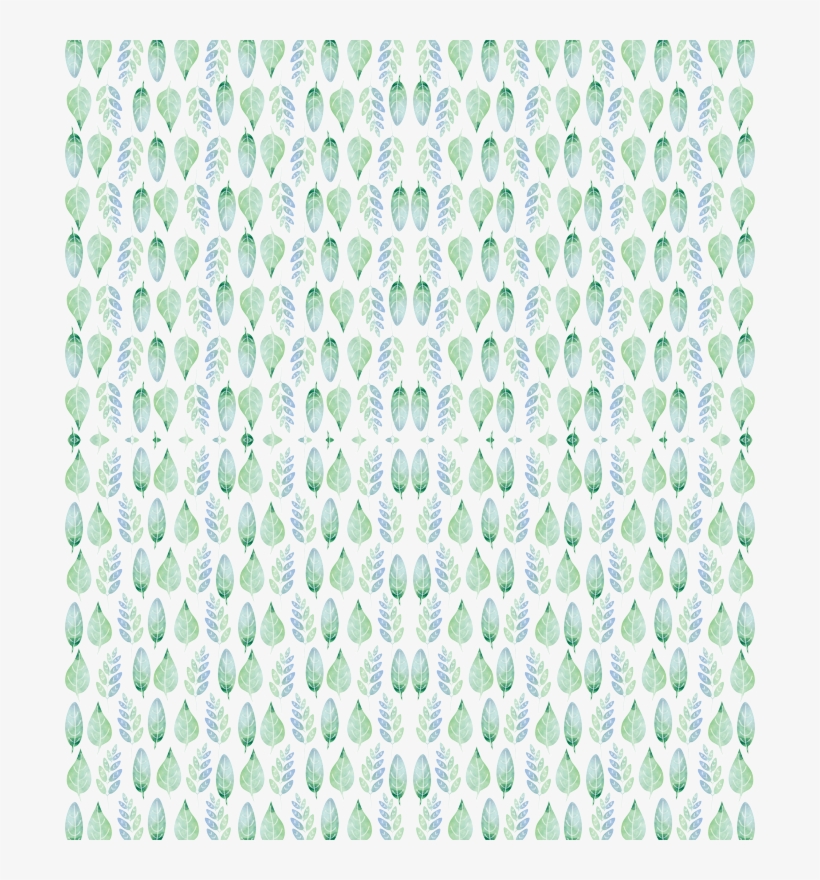 Forest Green Watercolour Leaves Pattern Wristlet, Women's,, transparent png download