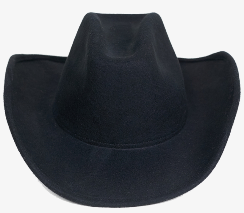 Cowboy Hat In Black Wool - Cowboy Hat From Back Transparent PNG