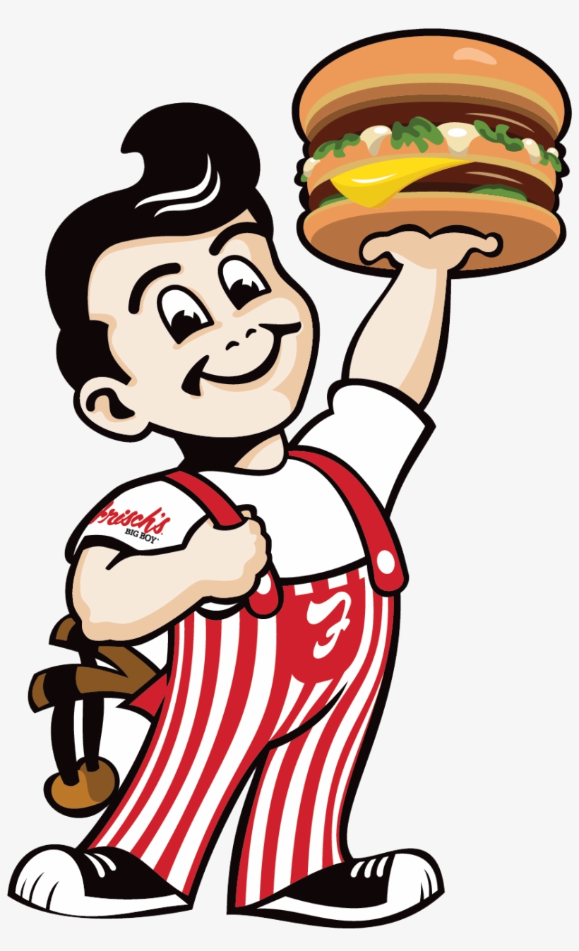 Standing Big Boy With Slingshot - Frisch's Big Boy, transparent png download
