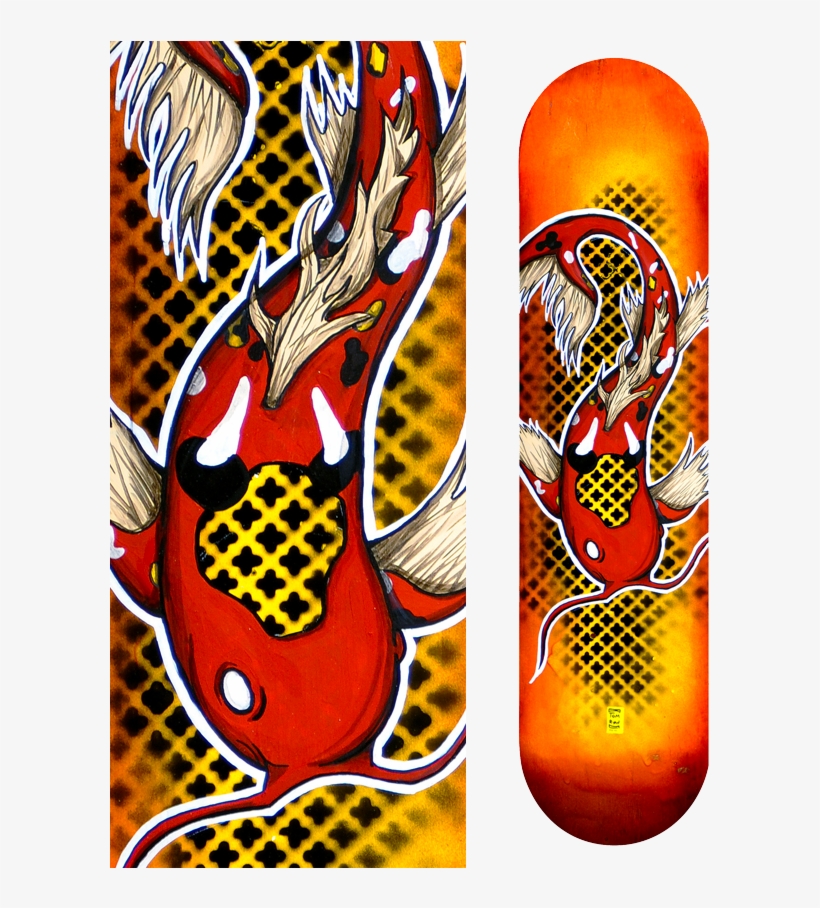 Red Koi - Art, transparent png download