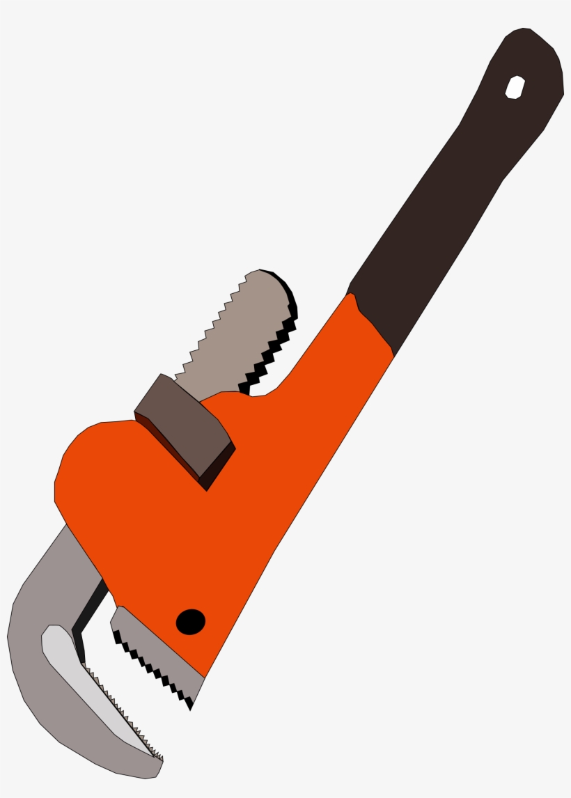 Pipe Clipart Plumbing Wrench - Pipe Wrench Clip Art, transparent png download