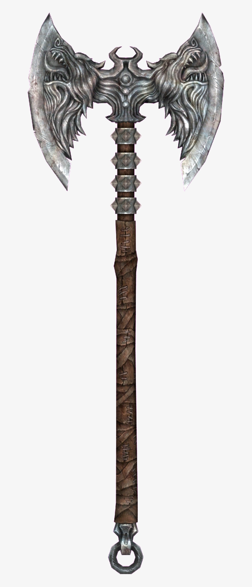 Http - //images3 - Wikia - Nocookie - Net/ /ruefulaxe - Skyrim Silver Battle Axe, transparent png download