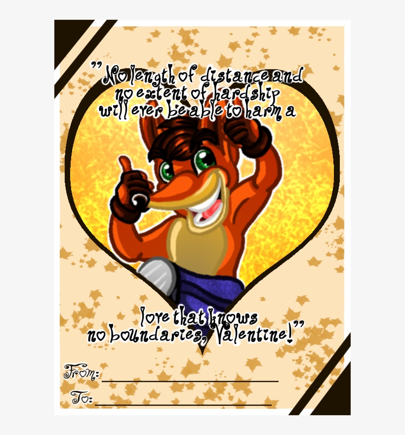 Crash Bandicoot - Crash Bandicoot Valentine's Day, transparent png download