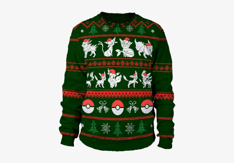 Eevee Christmas Sweater - Sweat Femme Tatouée Et Bien Élevée, transparent png download