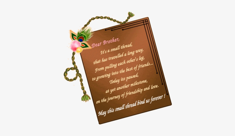 Agar Aapko Koi Bhi Anjan Parcel Mile To Kripiya Use - Quotes For Brother On Raksha Bandhan, transparent png download