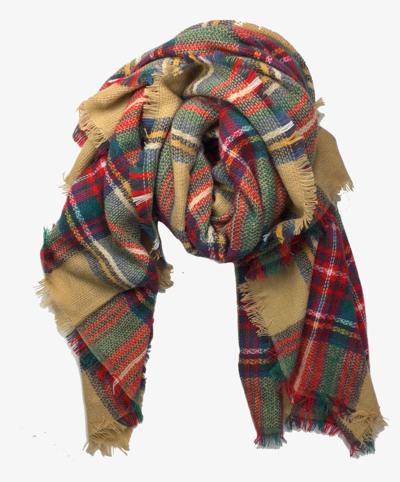 Secret Garden Blanket Scarf By Scarf From The Lucky - Plaid Scarf Transparent, transparent png download
