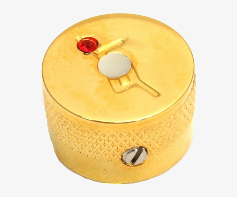 Knob, Most Gretsch® Models, "g" Logo With Jewel, Chrome - Gretsch Guitar G Logo W/ Jewel Knob, transparent png download