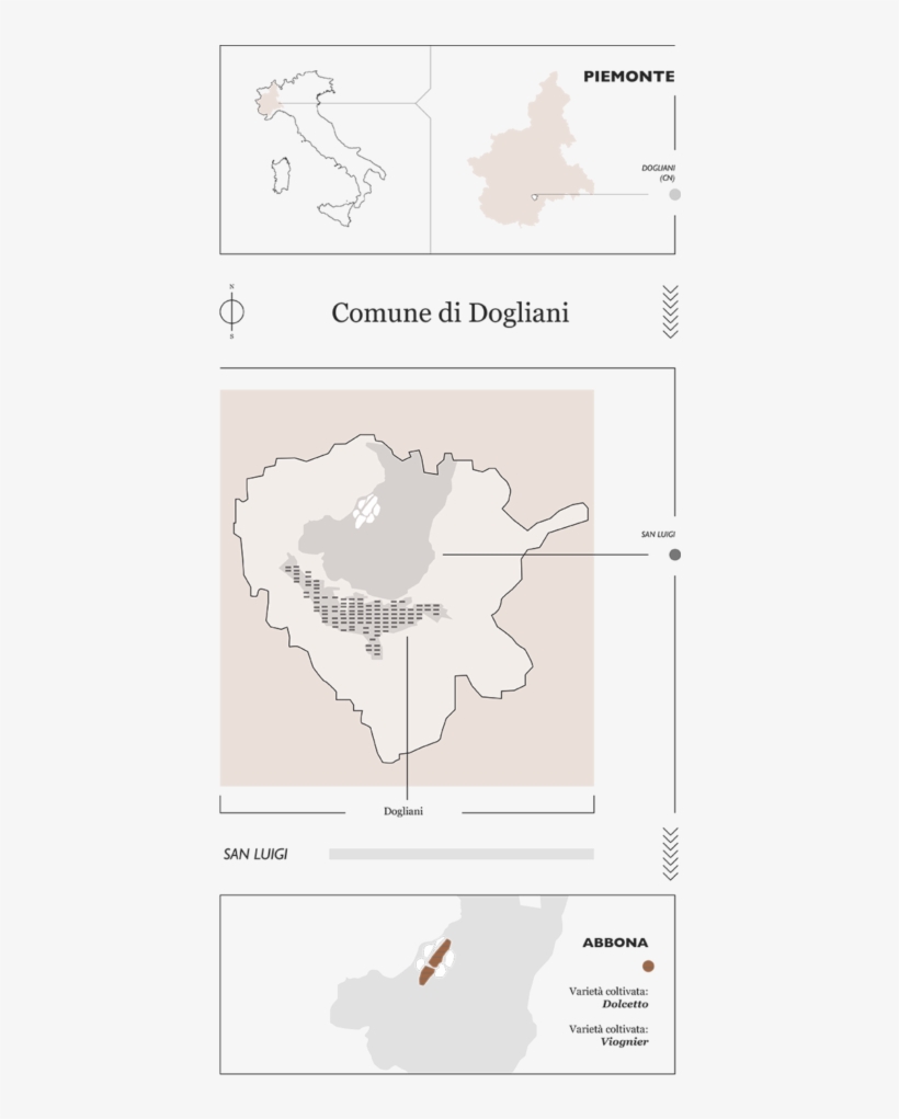 Vigneto San Luigi A Dogliani - Map, transparent png download