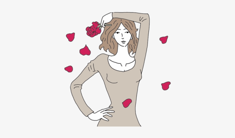Rose Petals - Girl, transparent png download