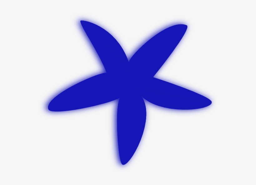 Blue Starfish Svg Clip Arts 600 X 534 Px, transparent png download