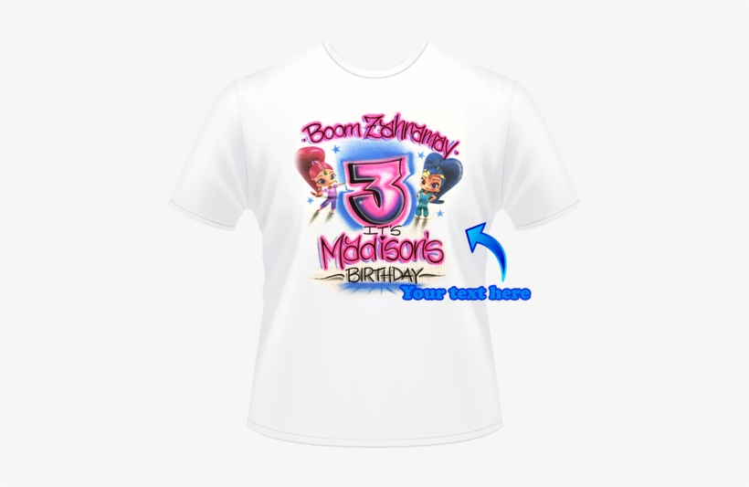 Shimmer Shine Shirt Shimmer Shine Birthday Shimmer - T Shirt Design Birthday Girl, transparent png download