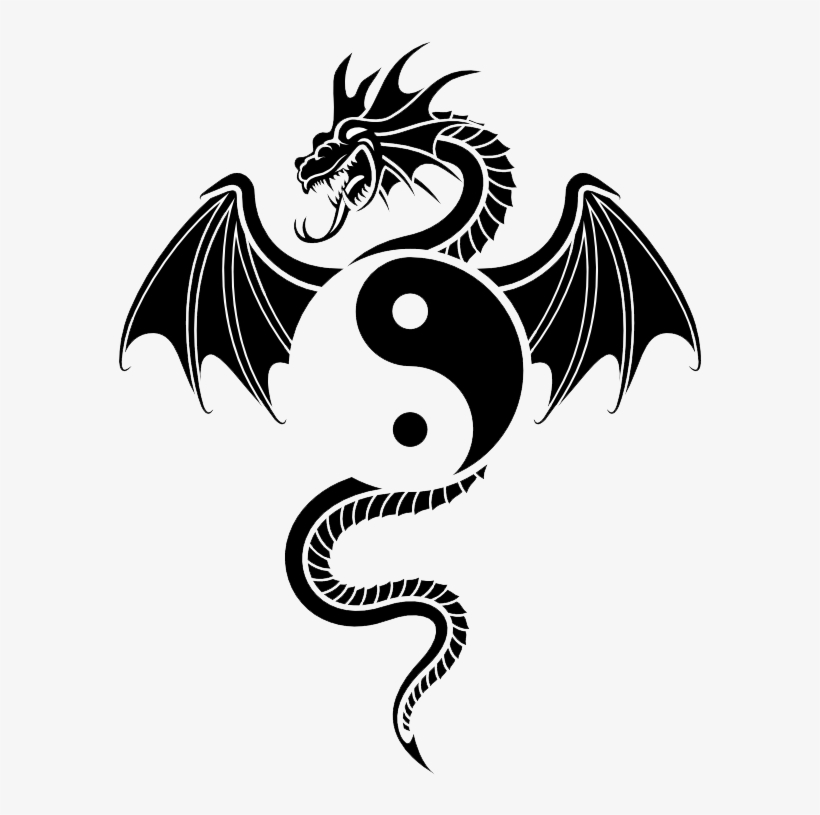 Share This Article - Chinese Dragon Yin Yang, transparent png download