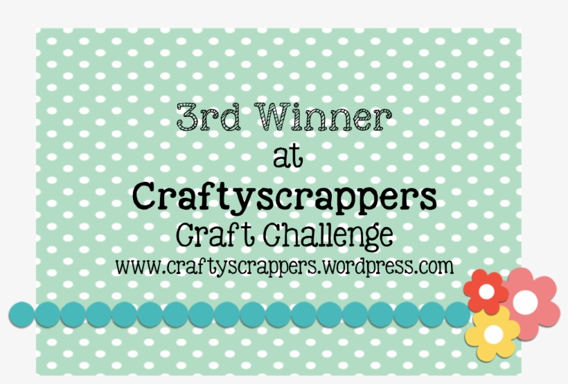 3rd Winner At Craftyscrappers Challenge - Polka Dot, transparent png download