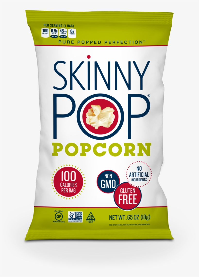 Skinny Pop Popcorn Original - Skinny Pop Popcorn Real Butter, transparent png download