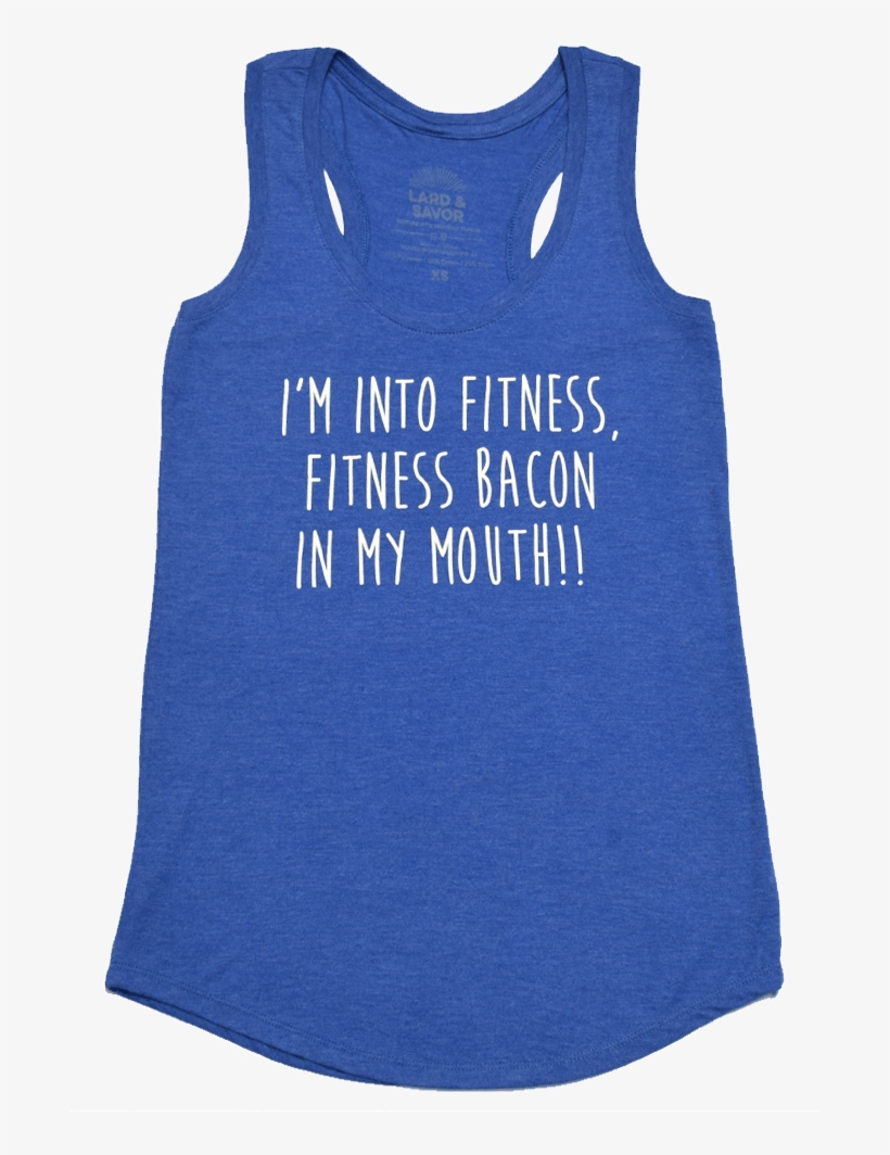 Fitness Bacon Tank Top Ladies, transparent png download