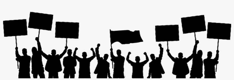 Silhouette People Holding Banners Png By Khaleeqxaman - Über Die Pflicht Zum Ungehorsam Gegen Den Staat (civil, transparent png download