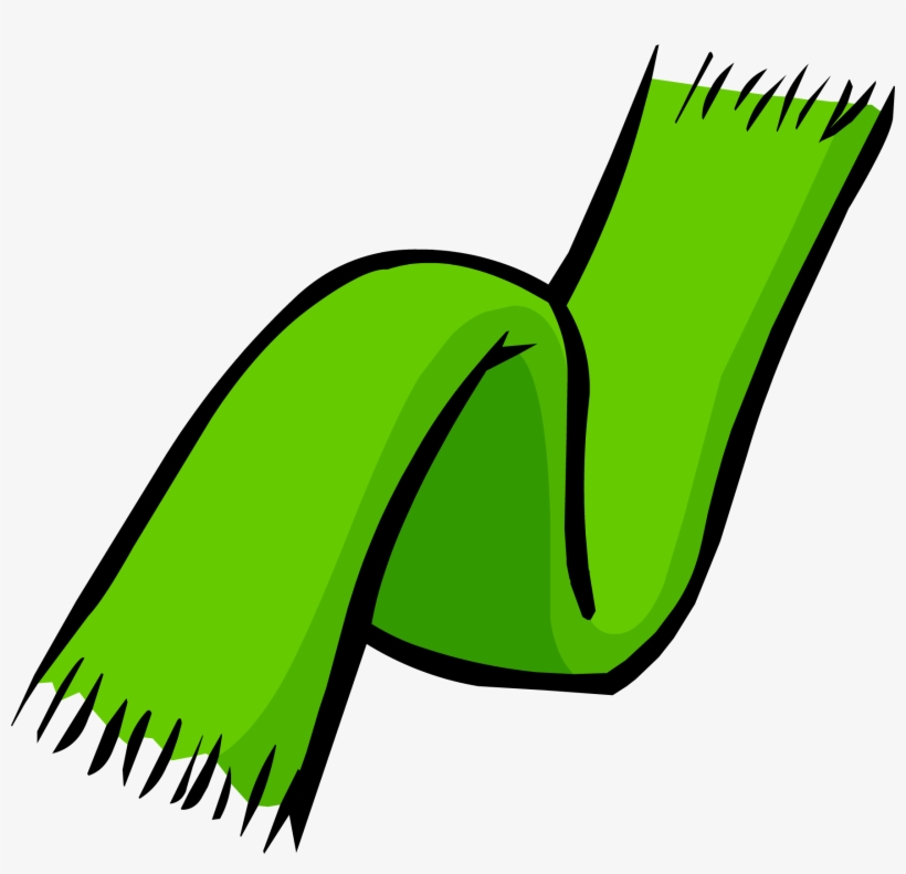 Scarf Clipart Club Penguin - Club Penguin Scarf, transparent png download