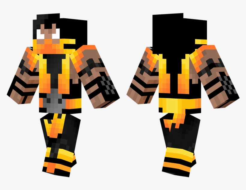Scorpion - Майнкрафт Скины Мортал Комбат, transparent png download