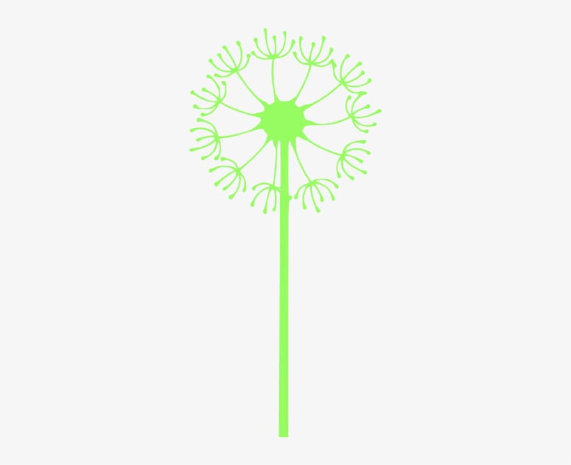 How To Set Use Dandelion Lime Green Clipart, transparent png download