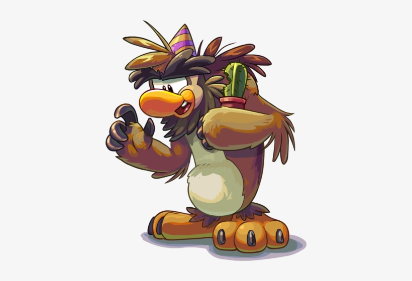 Newspaper Issue 494 Sasquatch Eating Cactus - Sam The Sasquatch Club Penguin, transparent png download