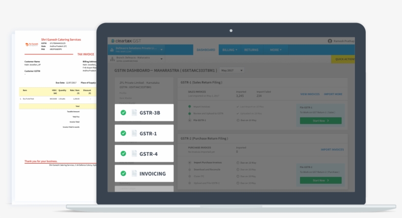 Complete Solution For All Gst Compliance - Invoice, transparent png download