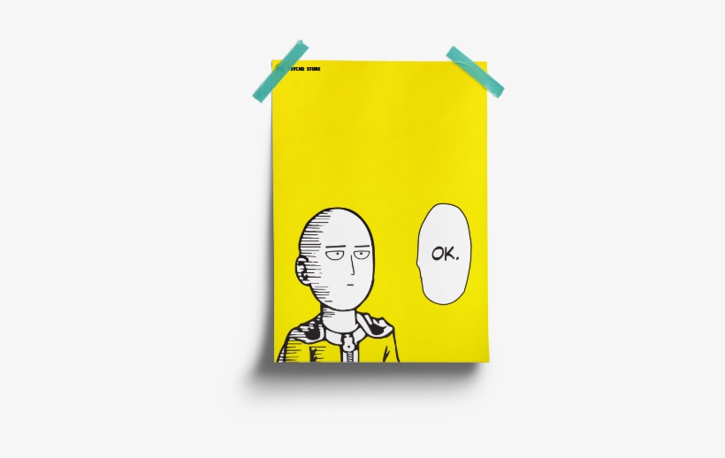 Novelty Design Custom Saitama One Punch Man Ok Mug, transparent png download
