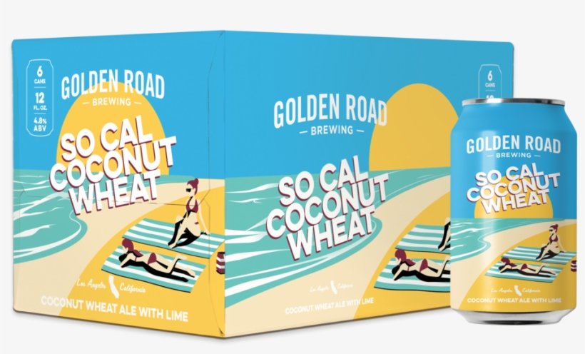 Coconutwheat Box Can - Golden Road Brewing, transparent png download