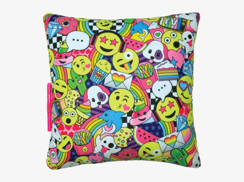 Picture Of Emoji Party Autograph Pillow - Designs For Emoji Party, transparent png download