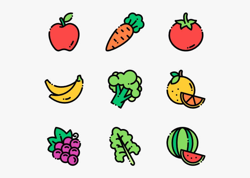 Fruits & Vegetables - Icon, transparent png download