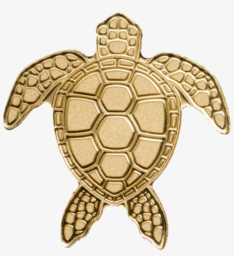 Golden Sea Turtle - Gold Turtle Png, transparent png download