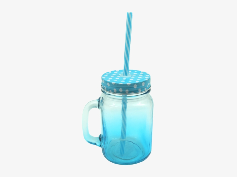 Zb Mason Jar In Blue Gradient - Blue, transparent png download