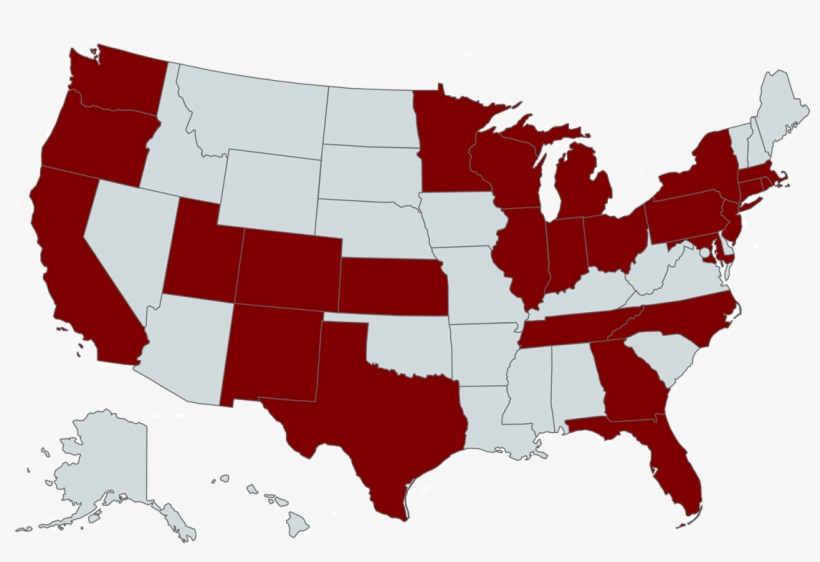 States 17 - 2018 Us Election Map, transparent png download