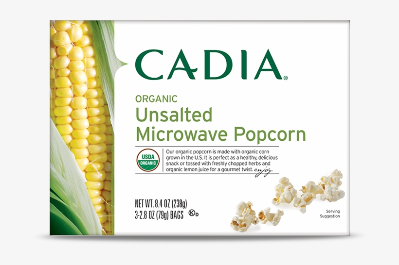 Our Organic Popcorn Is Made With Organic Corn Grown - Cadia All Natural Gluten Free Vanilla Sandwich Cookies, transparent png download
