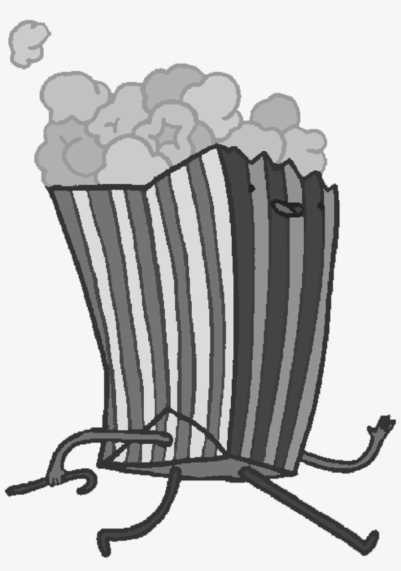 Popcorn Man - Palomitas Blanco Y Negro, transparent png download