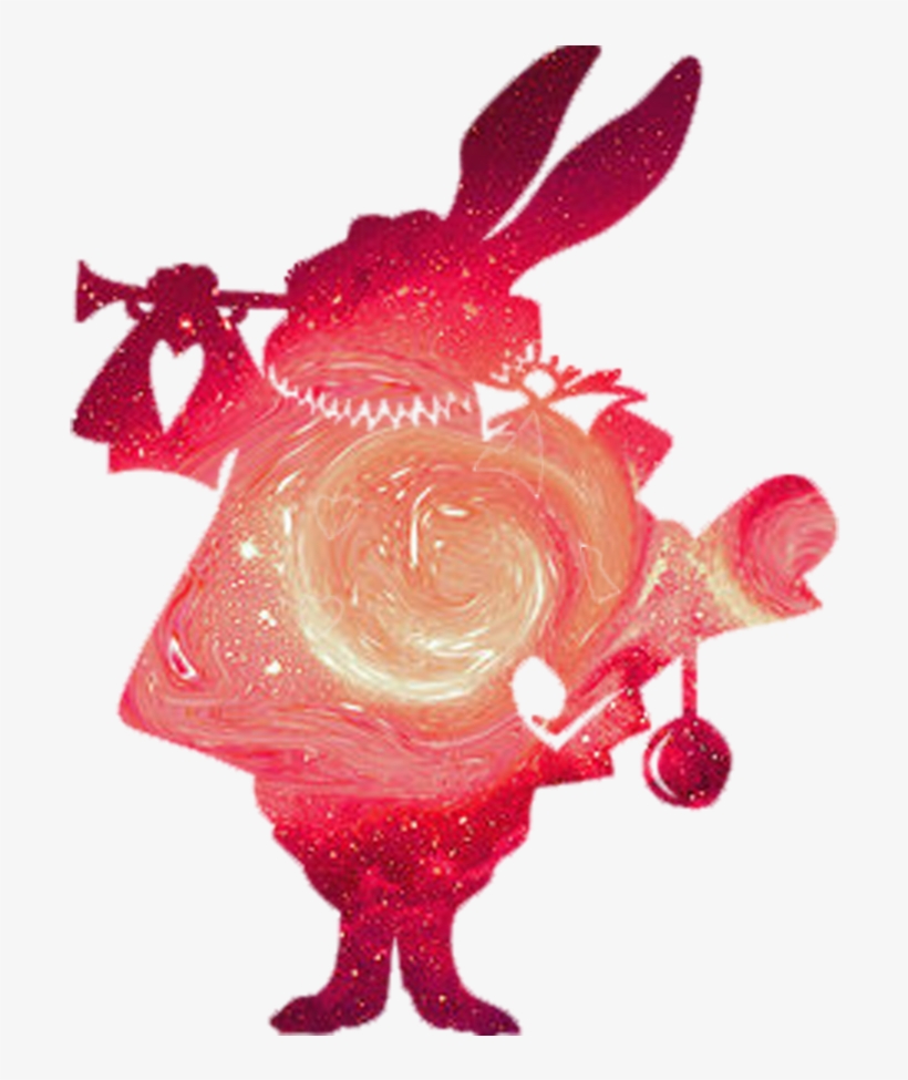 Alice In Wonderland White Rabbit Png - Alice And Wonderland Silhouette, transparent png download