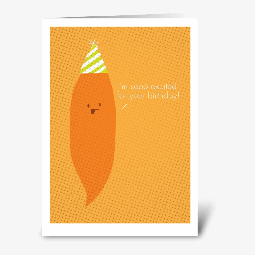 Birthday Yam Greeting Card - Greeting Card, transparent png download