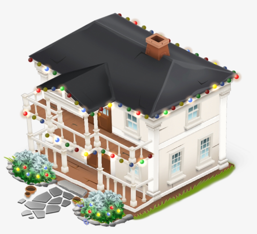 Farmhouse Christmas - House In Hay Day, transparent png download