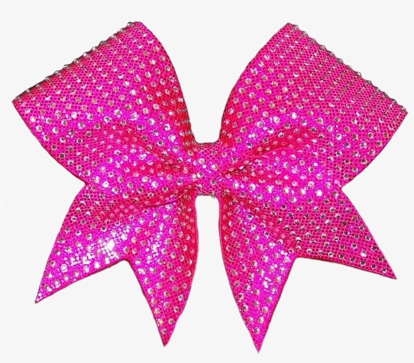 Glitter Bow Ribbon Free Png Image - Pink Cheer Bow Transparent PNG