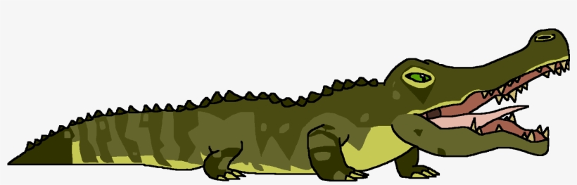 Saltwater Crocodile - Cartoon, transparent png download