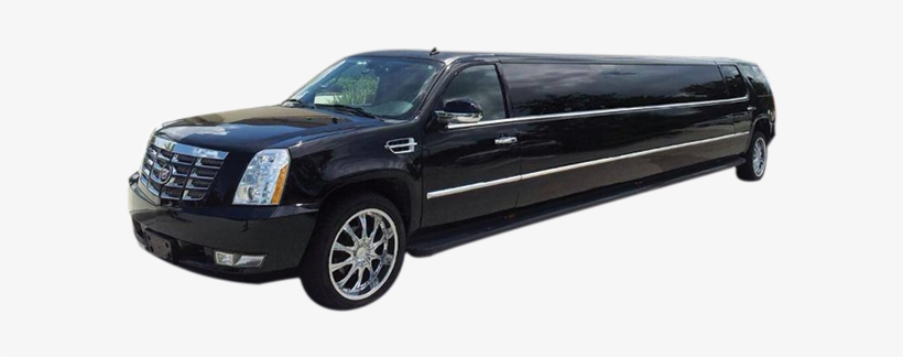 Black Stretch Cadillac Escalade Limo - Black Cadillac Escalade Limo, transparent png download