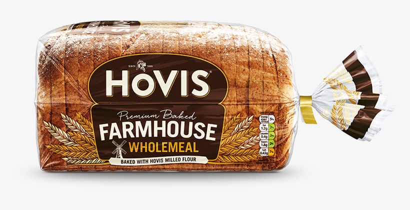 Wholemeal Farmhouse - Hovis Small Wholemeal Medium Bread 400g, transparent png download