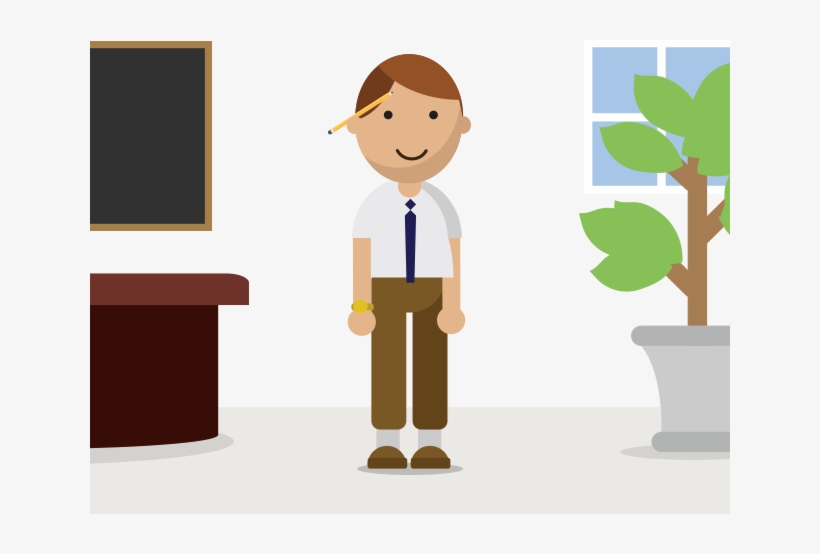 Retirement Tips For Educators - Teacher Male Png Cartoon, transparent png download