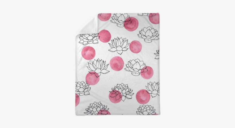 Colorful Hand Drawn Vector Lilies Contours With Pink - Watercolor Painting, transparent png download