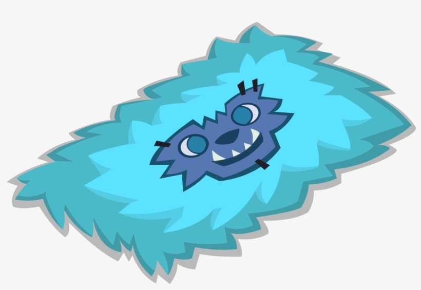 Blue Yeti Rug - Illustration, transparent png download