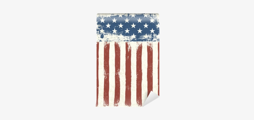 Grunge American Flag Background - American Flag Mouse Pads Customized Rubber Mouse Pad, transparent png download