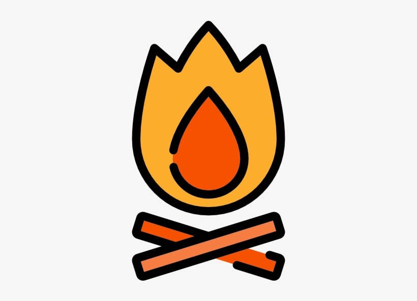 Bonfire Halloween Scalable Vector Graphics Icon - Bonfire, transparent png download